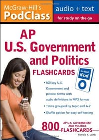 5 Steps to a 5 AP U.S. Government and Politics Flashcards for your iPod with MP3/CD-ROM Disk