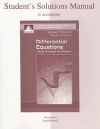 Student's Solutions Manual to accompany Differential Equations