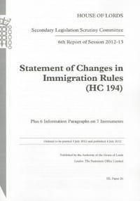 6th Report of Session 2012-13
