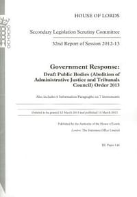 32nd Report of Session 2012-13