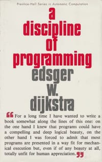 A Discipline of Programming - Edsger W. Dijkstra