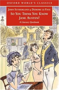 书籍 So You Think You Know Jane Austen?的封面