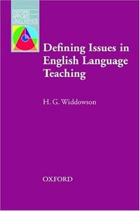 Defining Issues in English Language Teaching (Oxford Applied Linguistics)