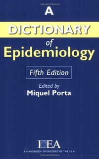 书籍 A Dictionary of Epidemiology的封面