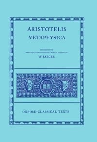 书籍 Aristotelis Metaphysica的封面