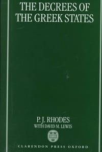 书籍 The Decrees of the Greek States的封面