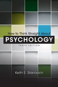 书籍 How to Think Straight About Psychology的封面