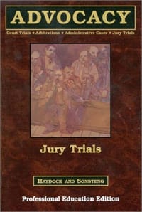 Haydock Advocacy Bk5 Jury Tria