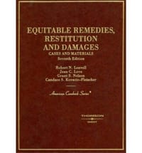 Cases And Materials on Equitable Remedies, Restitution And Damages