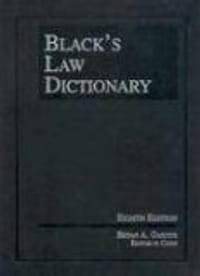 Black's Law Dictionary, Eighth Edition