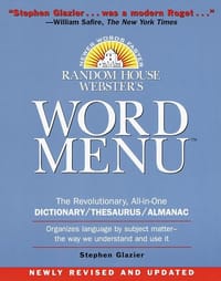 Random House Webster's Word Menu