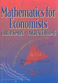 书籍 Mathematics for Economists的封面