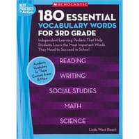 180 Essential Vocabulary Words for 3rd Grade