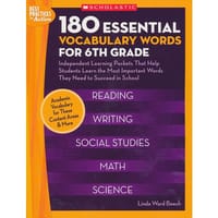 180 Essential Vocabulary Words for 6th Grade