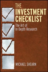 书籍 The Investment Checklist的封面