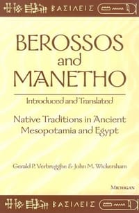 Berossos and Manetho - Verbrugghe, Gerald P.