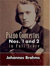 Piano Concertos Nos. 1 and 2 in Full Score 勃拉姆斯第一、第二钢琴协奏曲全谱