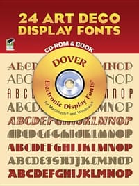 24 Art Deco Display Fonts Book and CD-ROM