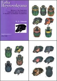 Folia Heyrovskyana, Supplement 6: Revision of the Neotropical Dung Beetle Genus Sulcophanaeus (Coleoptera: Scarabaeidae: Scarabaeinae) (2000)