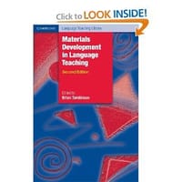 书籍 Materials development in language teaching的封面
