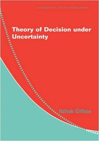 书籍 Theory of Decision under Uncertainty的封面