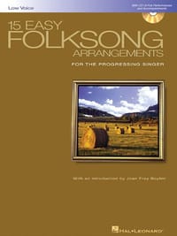 15 Easy Folksong Arrangements for Low Voice