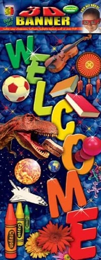 3D Welcome Banner