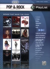 2009 Pop & Rock Sheet Music Playlist