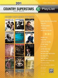 2011 Country Superstars Sheet Music Playlis