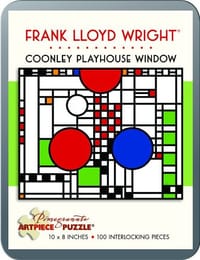 Frank Lloyd Wright/Coonley Window 100 Piece Tin Puzzle