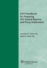 2011 Handbook for Preparing SEC Annual Reports and Proxy Statements