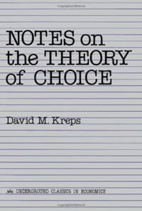 书籍 Notes on the Theory of Choice的封面