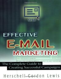 书籍 Effective e-mail Marketing的封面