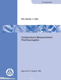 ISA MC 96.1 Temperature Measurement Thermocouples