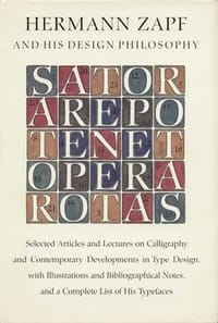 书籍 Hermann Zapf and His Design Philosophy的封面