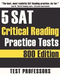 5 SAT Critical Reading Practice Tests