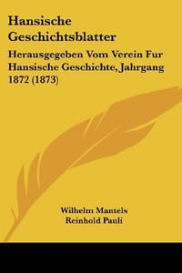 Hansische Geschichtsblatter