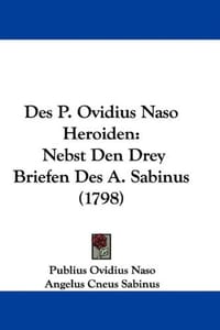Des P. Ovidius Naso Heroiden