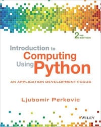 书籍 Introduction to Computing Using Python: An Application Development Focus的封面