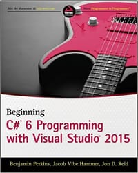书籍 Beginning C# 6.0 Programming with Visual Studio 2015的封面