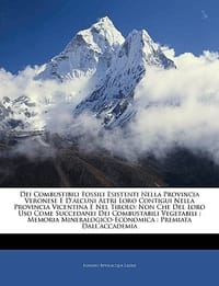 Dei Combustibili Fossili Esistenti Nella Provincia Veronese E D'Alcuni Altri Loro Contigui Nella Provincia Vicentina E Nel Tirolo