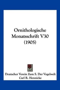 Ornithologische Monatsschrift V30
