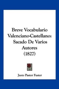 Breve Vocabulario Valenciano-Castellano