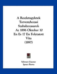 A Reszletugyletek Torvenyhozasi Szabalyozasarol