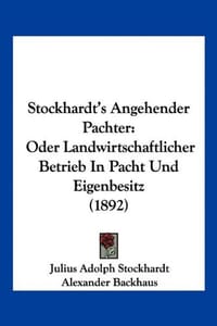 Stockhardt's Angehender Pachter