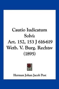 Cautio Iudicatum Solvi