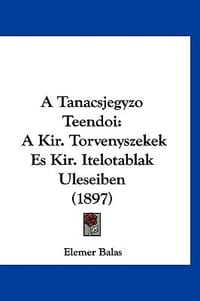 A Tanacsjegyzo Teendoi