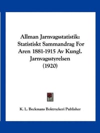 Allman Jarnvagsstatistik