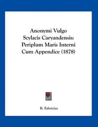 Anonymi Vulgo Scylacis Caryandensis