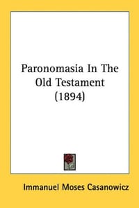 Paronomasia in the Old Testament